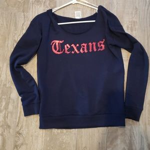 VS PINK Houston Texans off the shoulder top